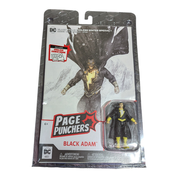 DC Direct-Page Punchers - Wave 1 - Black Adam 3" Figure w/ Comic Mcfarlane NIB - Picture 1 of 7